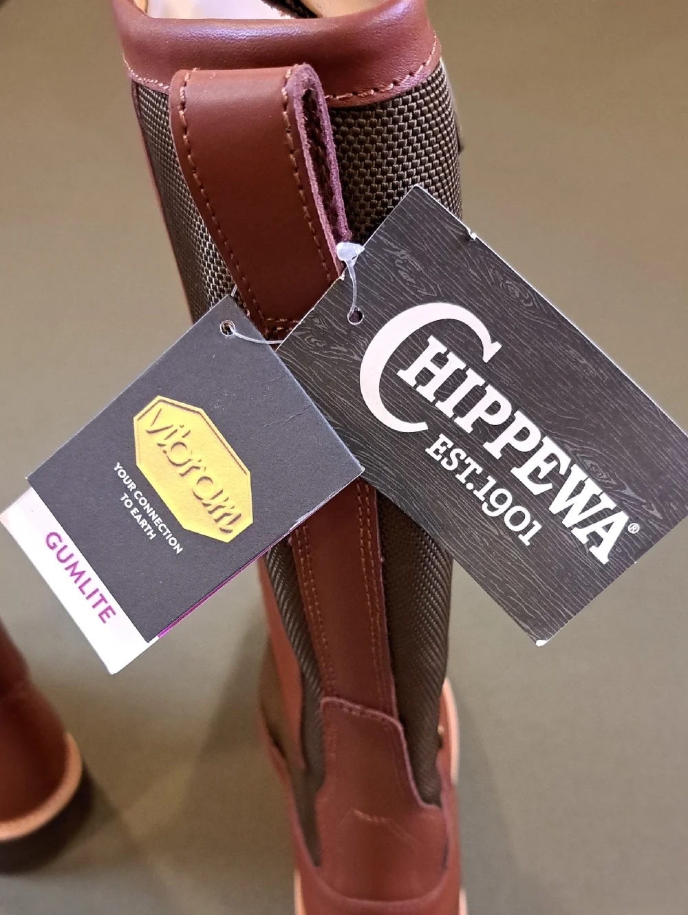 Chippewa Descaro 17" Plain Snake Boot - Color: Russet Espresso - Size: Men 9.5 - Picture 9 of 11